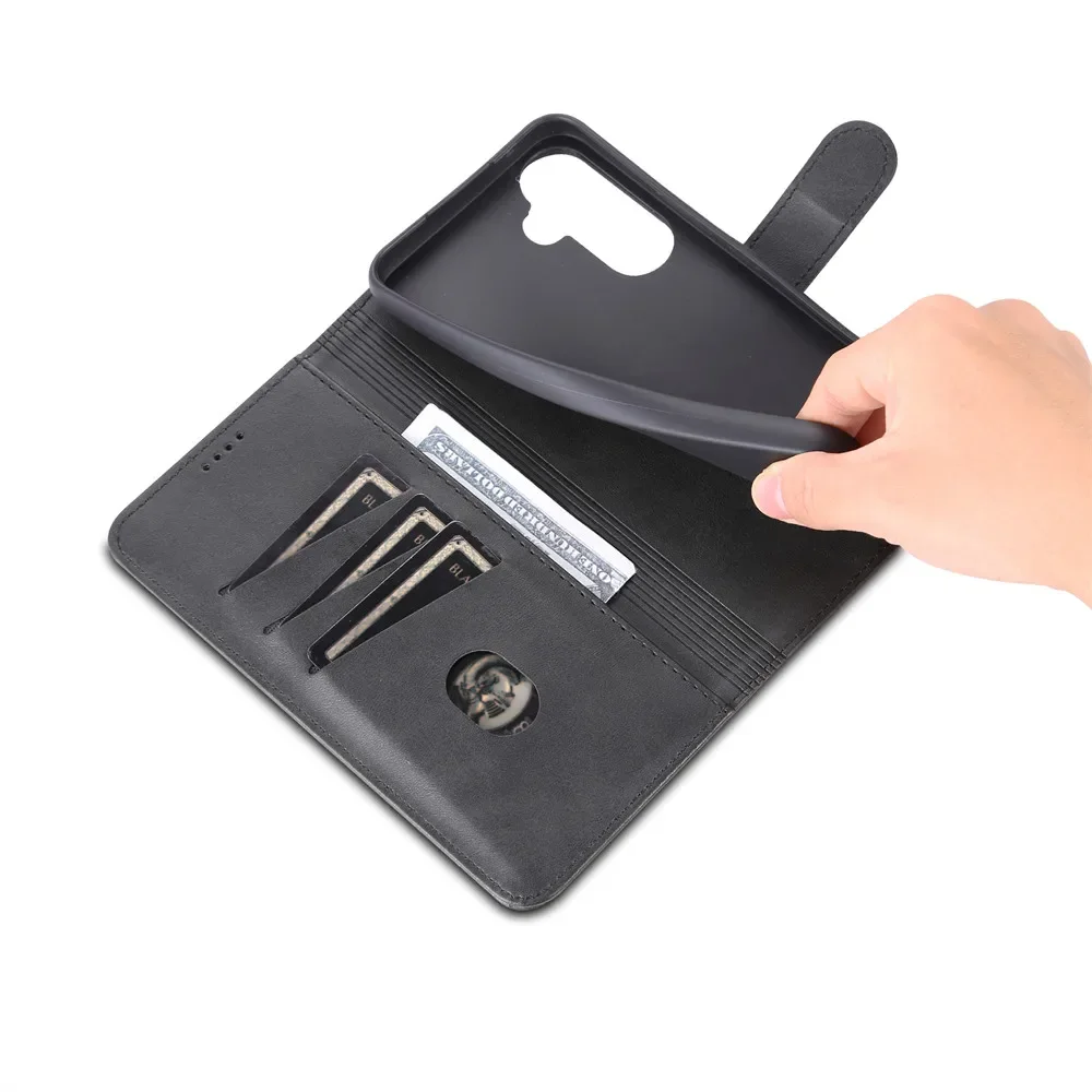 Leather Flip Phone Case with Card Holder & Full Protection