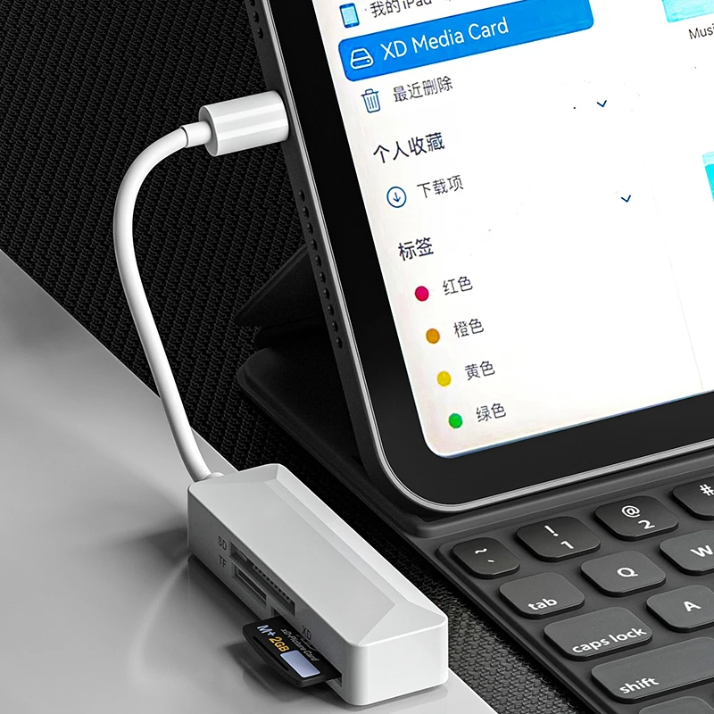 3in1 XD SD TF Type-C Memory Card Reader Adapter OTG For USB-C For DSLR Camera Laptop Computer PC Phone