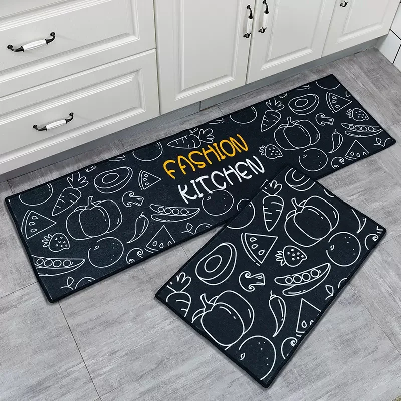 

Модный кухонный коврик для овощей, Длинные коврики, впитывающие Нескользящие кухонные коврики, противоутомляющие коврики, входной коврик