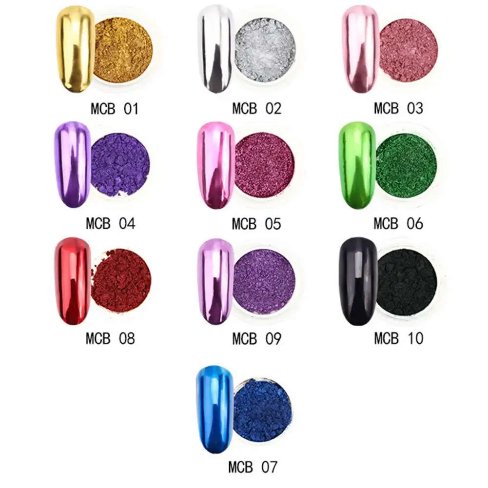 Sparkly Nails Powder Nail Art Powder Texture Mirror Nail Shiny Glitter for Metal Effect Uv Polish Diy Manicure Decoration