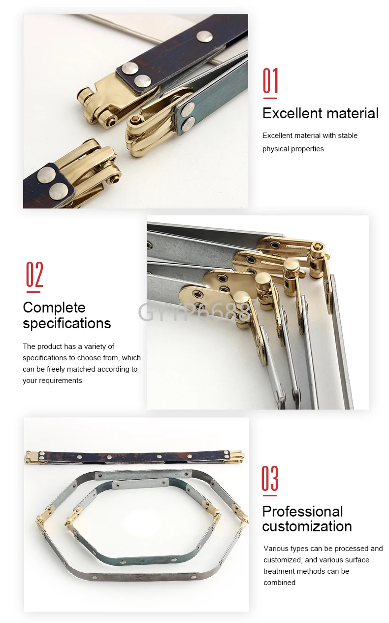 Clutch Per Borse Uncinetto 2 Cadres Tubulaires Pour Sac - Aluminium, 25cm, Pour DIY Docteur Sac, Pochette, Trousse Yeux De Securite Amigurumi - 6