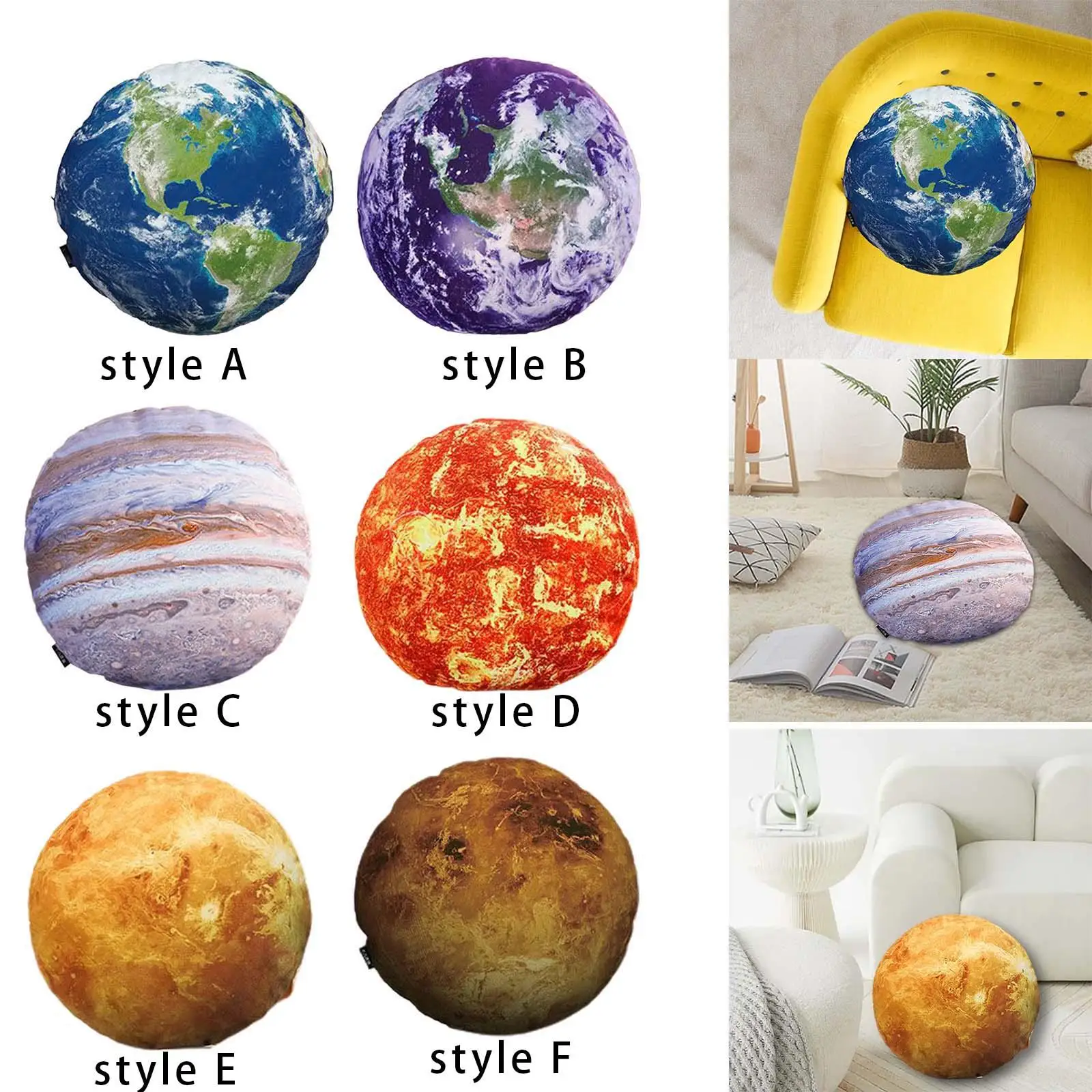

Planet Stuffed Toy Solar System Soft Plush Space Toys for Boys Children Gift