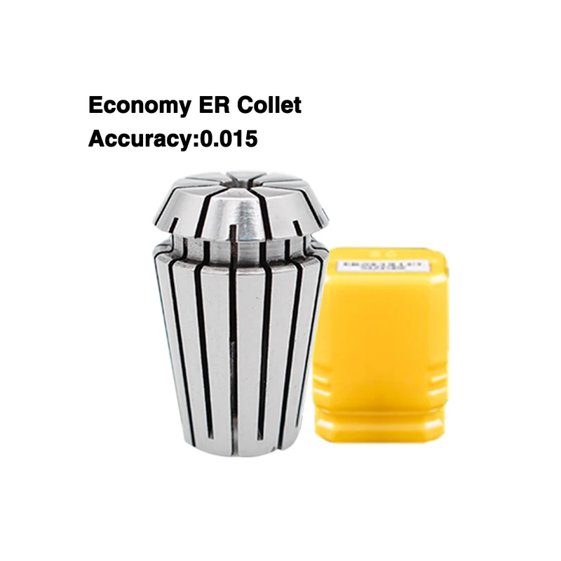 OUIO ER11 ER16 ER20 1/4MM 6.35MM 1/8MM 3.175MM 0.008Spring Collet High Precision Collet Set For CNC Engraving Machine Lathe Tool spring collet