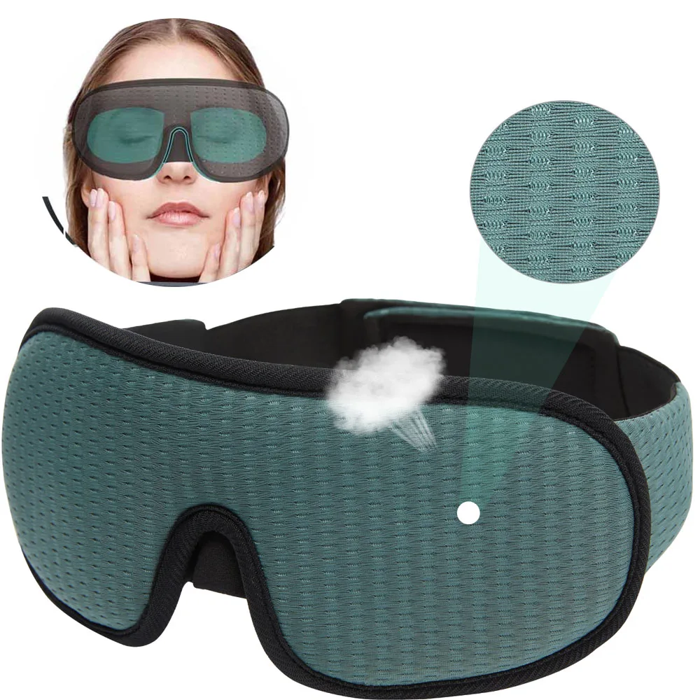 

3D Sleeping Mask Memory Foam Block Out Light Soft Padded Sleep Mask For Eyes Slaapmasker Eye Shade Blindfold Sleeping Aid Face