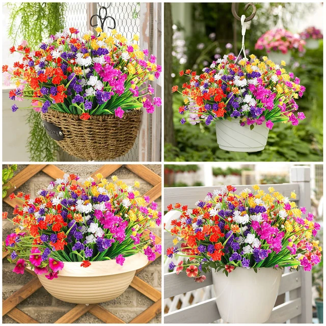 5 pcs Outdoor Artificial Fake Flowers