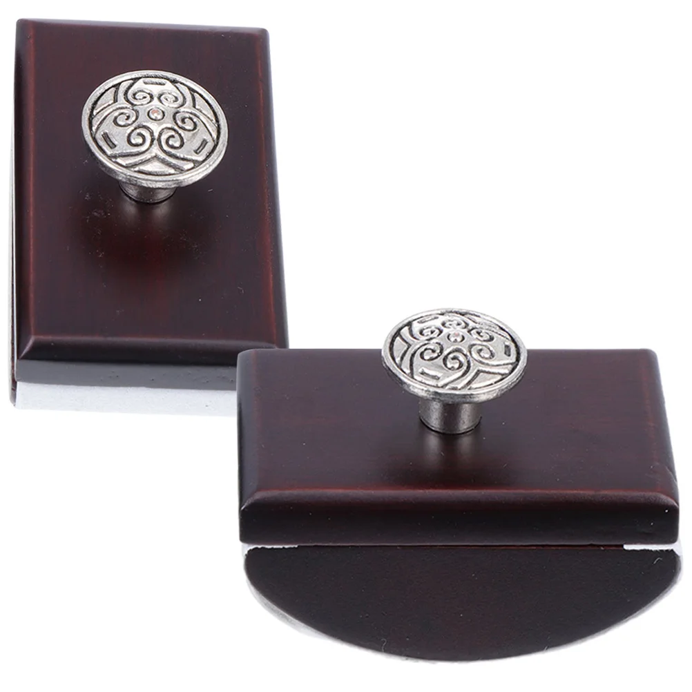 

2Pcs Wooden Rocker Blotter Household Ink Blotter Ink-absorbent Tools for Home Writing Accessory