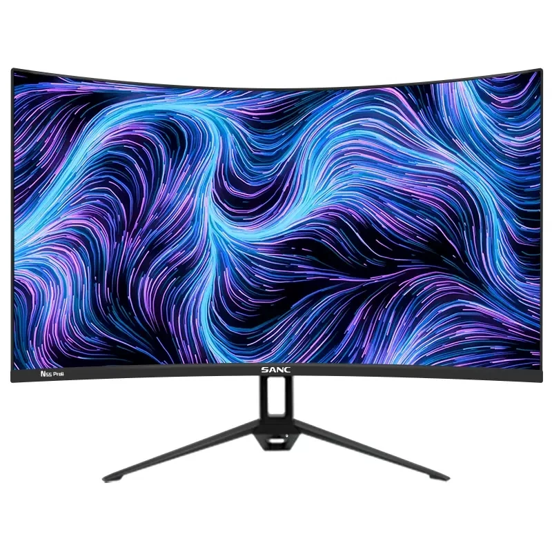 Фото 23,8 дюймовый ЖК-монитор с разрешением HDMI 1920*1080 R1500 VA, поверхностный экран, настольный поверхностный дисплей, монитор 23,8 дюйма 75 Гц/144 Гц №1