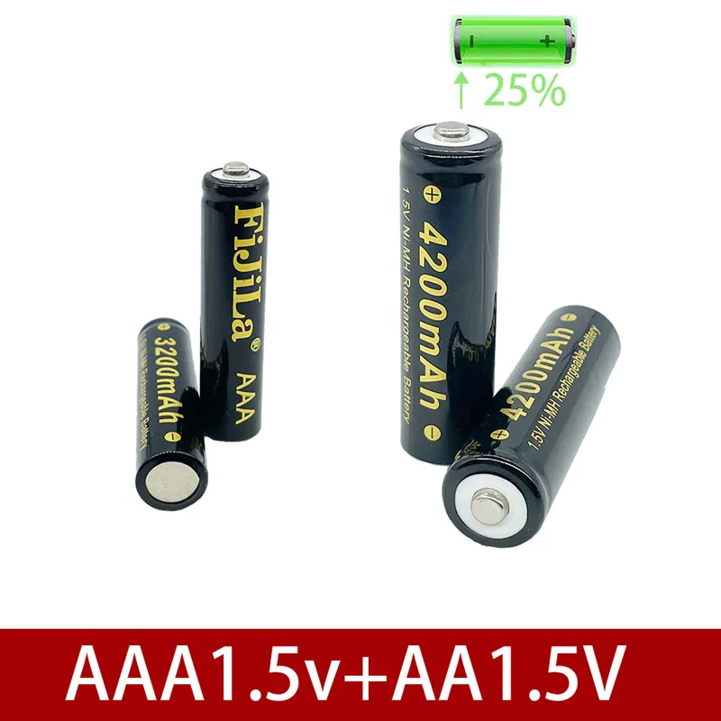 AA + AAA 100 New 1.5V AA AAA Alkaline Rechargeable Battery 32000