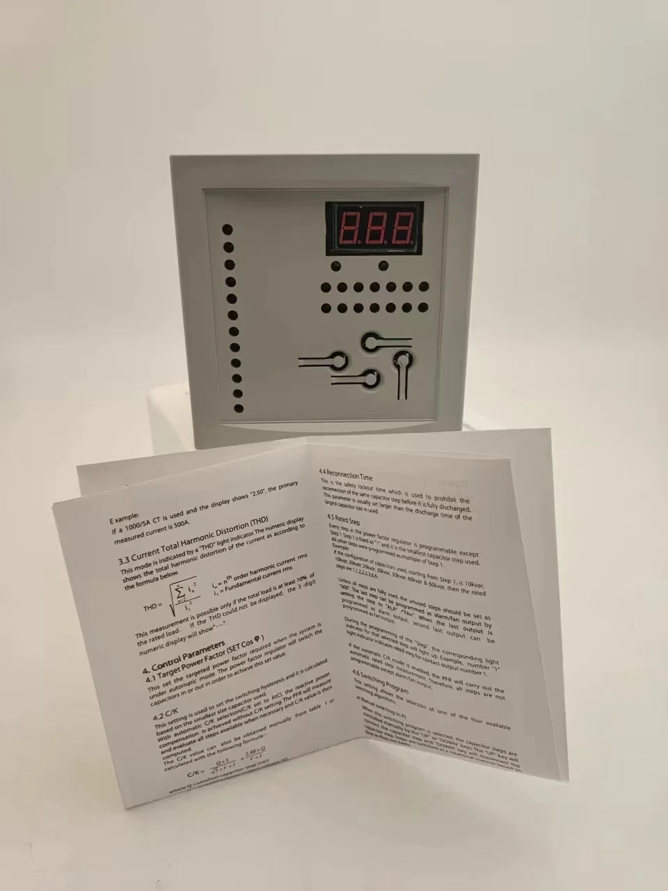 PFR120 Power factor regulator 12 step 380V Malaysia market power factor contorller reactive power compensation