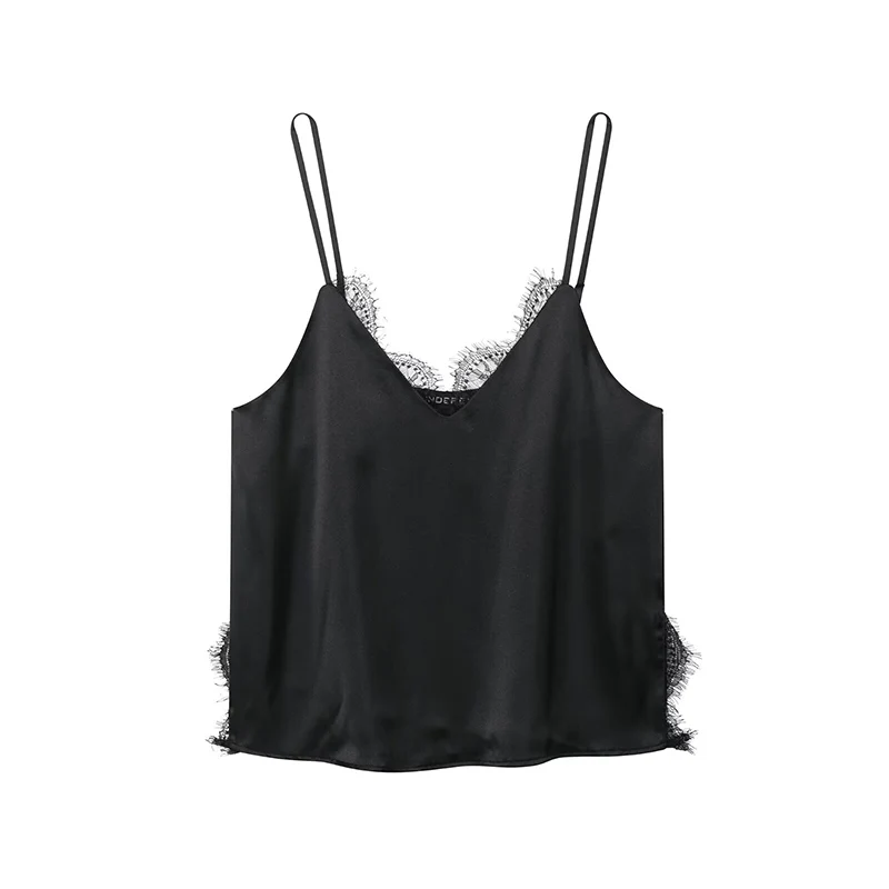 Lace Satin Midi Skirts Two Piece Sets For Women 2025 New Chic Lace Sling Top Suits Satin Elegant Summer Woman Outfits