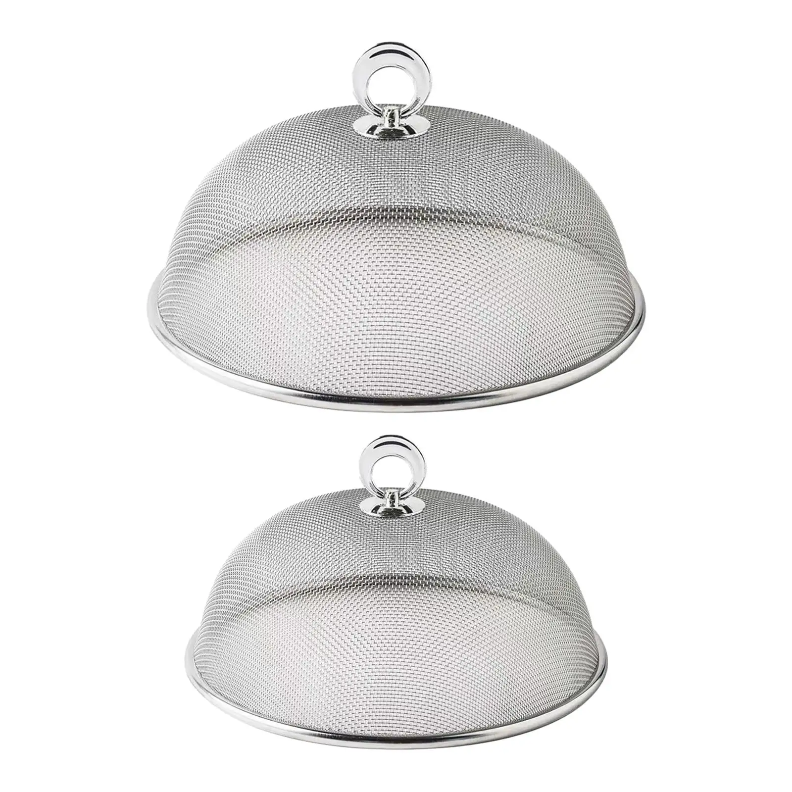 Metal Mesh Food Cover Plate Serving Cover Reusable Durable Dish Net Food Lid Multipurpose for Home Daily Use