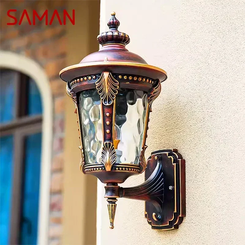 

SAMAN Contemporary LED Outdoor Wall Lamps Electric Simplicity Waterproof Balcony Hallway Courtyard Villa Gate Hotel