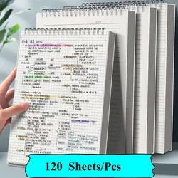 Spiral Coil Grid Notebook with Durable PP Cover - 240 Pages, 120 Sheets - A4