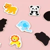 Kids Wood Animal Magnets Collection 36PCS Educational Toy Set Fridge Magnets Whiteboard Magnets for Home Office Use 2