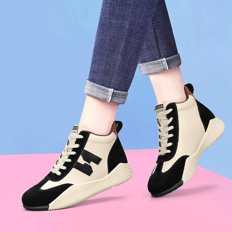 

Women Sneakers 2023 Spring Autumn Brand Luxury Vulcanize Shoes Casual Footwear Zapatillas Mujer Light Flat Shoes