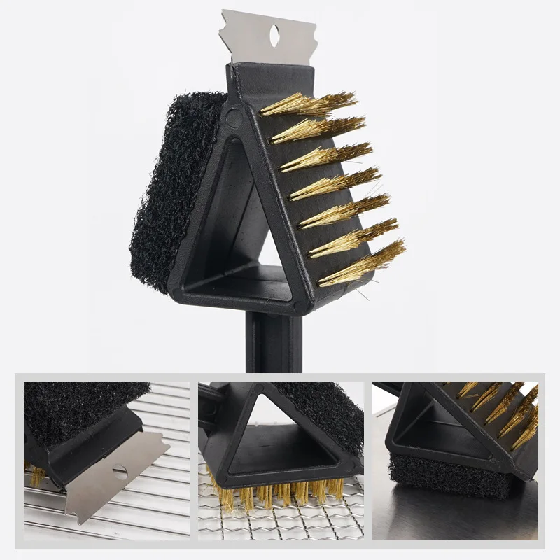 1pc 3 In 1 Corner Copper Wire Brush 5