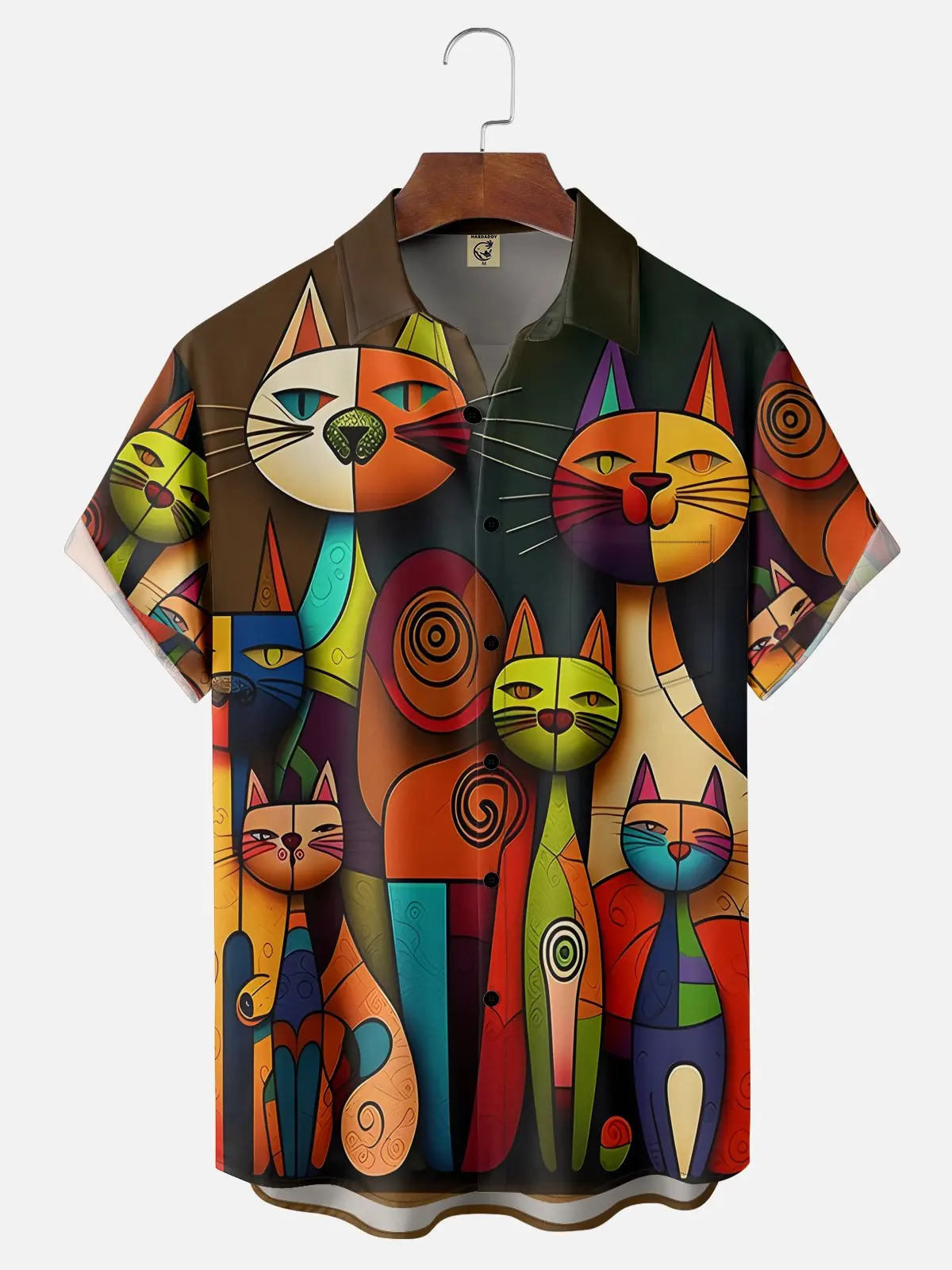 Abstract Cartoon Animal Men's Shirt 3D Print Quick Dry Short-sleeved Tops Summer Casual Men's Clothes Street fashion Shirts 4