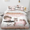 Cartoon Cute Ballet Girl Ballerina Comforter Bedding Set,Duvet Cover Bed Set Quilt Cover Pillowcase,Queen Size Bedding Set Kids 2