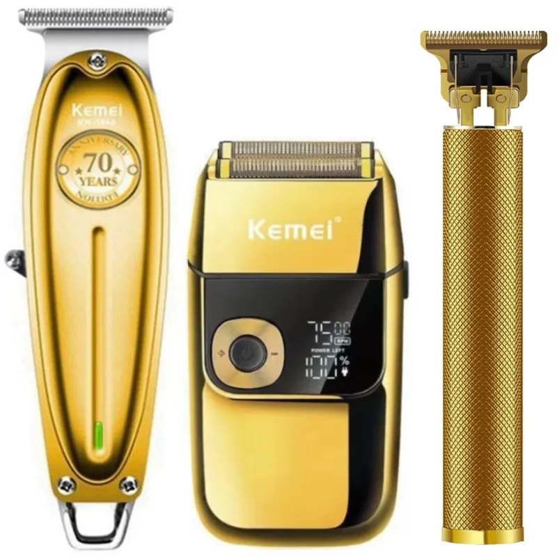 Professional Hair Clipper Set Rechargeable Electric T9 Hair Cutting Machine Beard Trimmer Shaver Cordless Barber Shop KM-1949 дневники 1948 1949