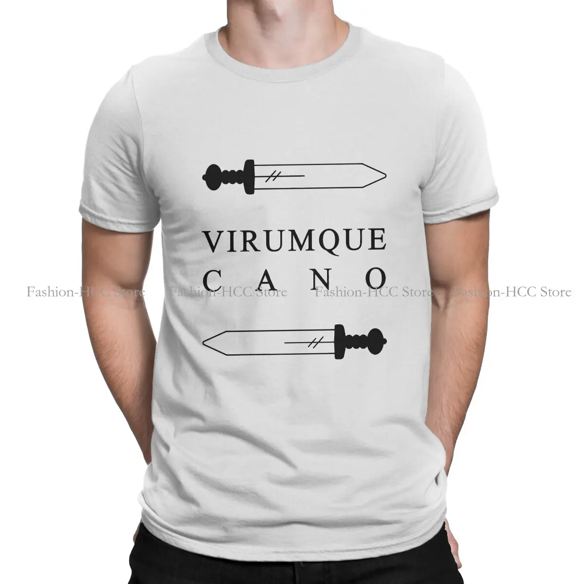 

VIRUMQUE CANO Harajuku Polyester TShirt Arma 3 Game Creative Streetwear Leisure T Shirt Men