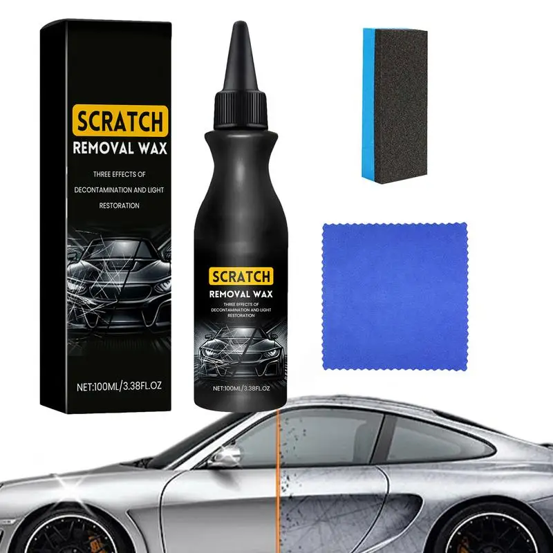 

100ml Scratch Removal Wax with Non-dust Cloth Auto Body Grinding Compound repair agents Car Paint care accessories for vehicles