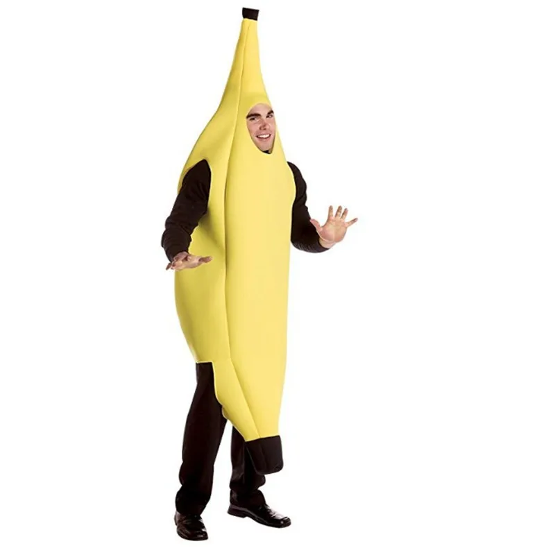 

Funny Cosplay Fruits and Veggies Collection Costume Adult Bodysuit Halloween Carnival Dress Up Outfits Party Stage Show