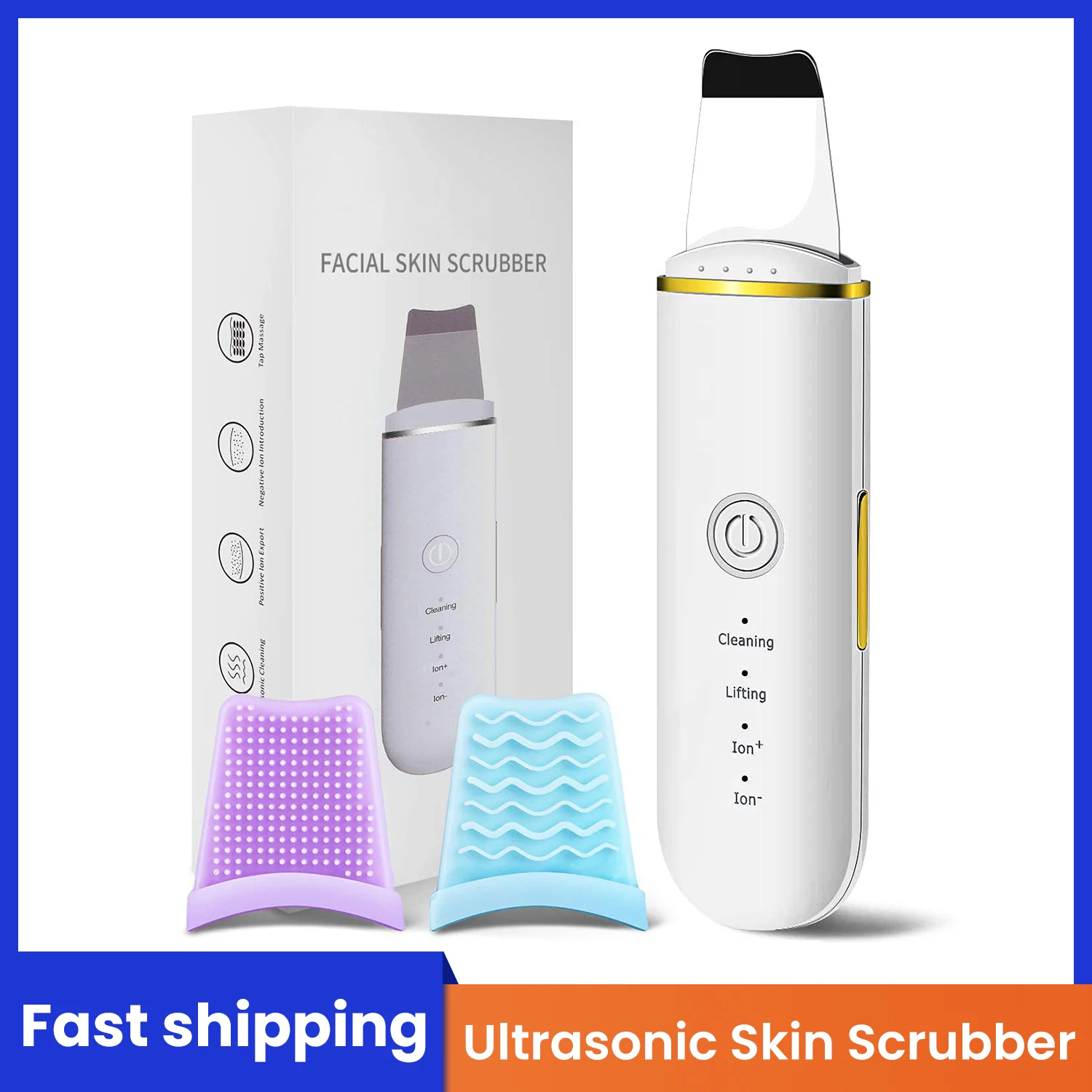 UltrasonicSkinScrubberVibratingFacialDeepCleanerSkinScraper