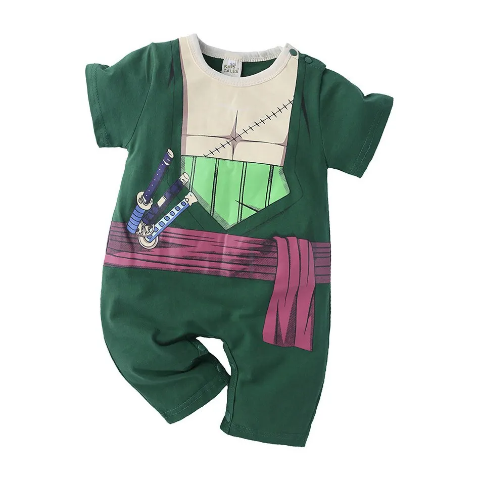 0-2 Years Old Children's Cartoon One-piece Baby Role Play Short-sleeved Romper Kids Cotton Clothes Baby Girl and Boy Clothes 6