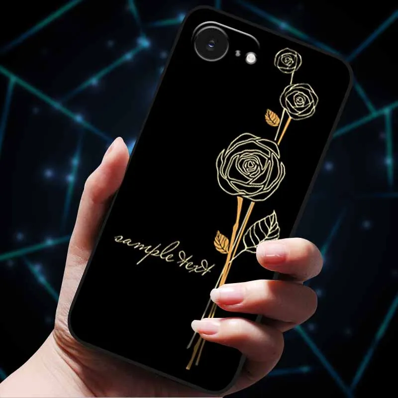 3D Floral Embossed Soft Silicone Phone Case - Stylish Back Cover Coque