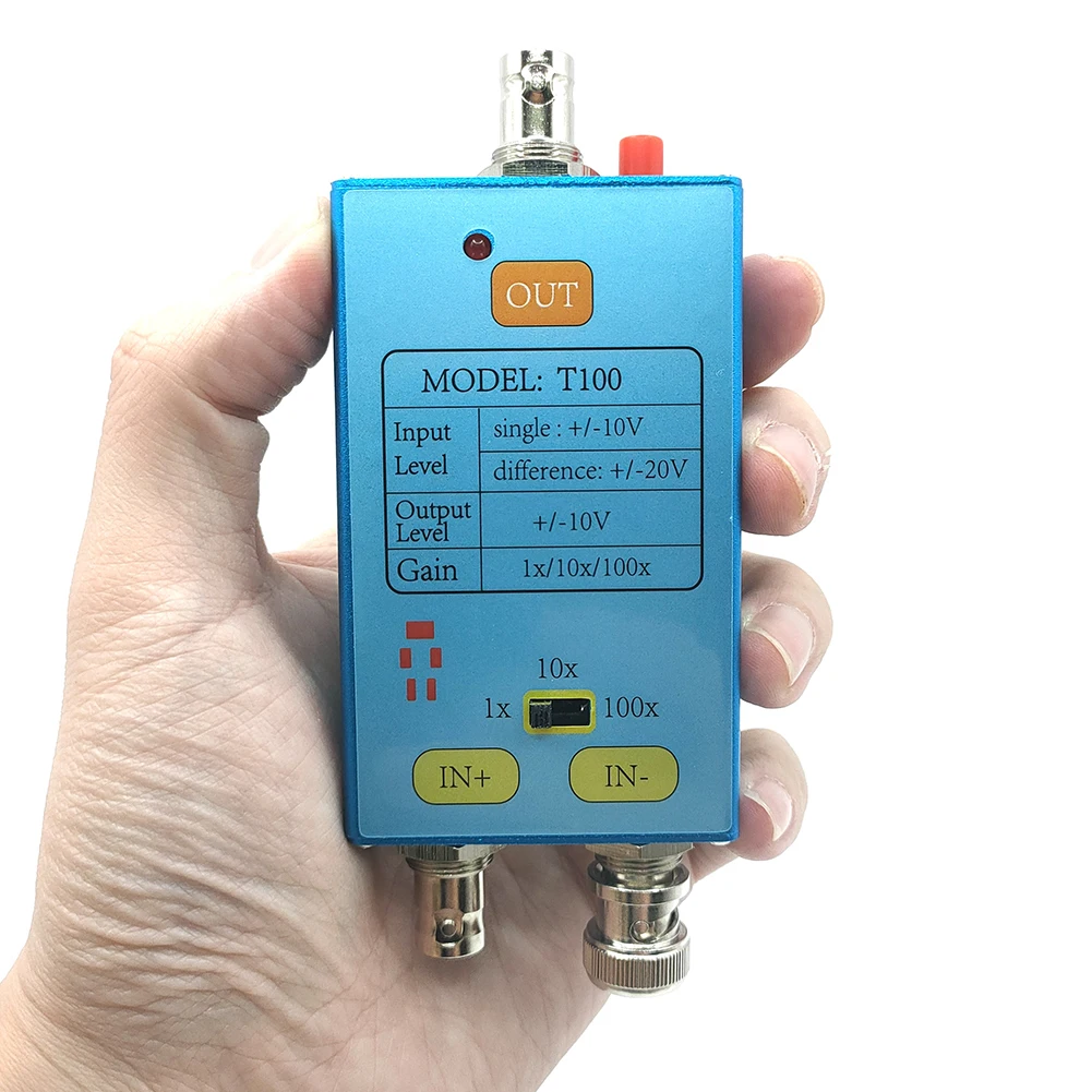 10M Bandwidth Oscilloscope Battery Powered 1/10/100X Differential Probe Oscilloscope Accessories Low Noise Electronic Measuring