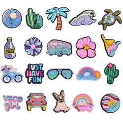 Trendy Summer Beach Shoe Charms - Fun Accessories (1 set)