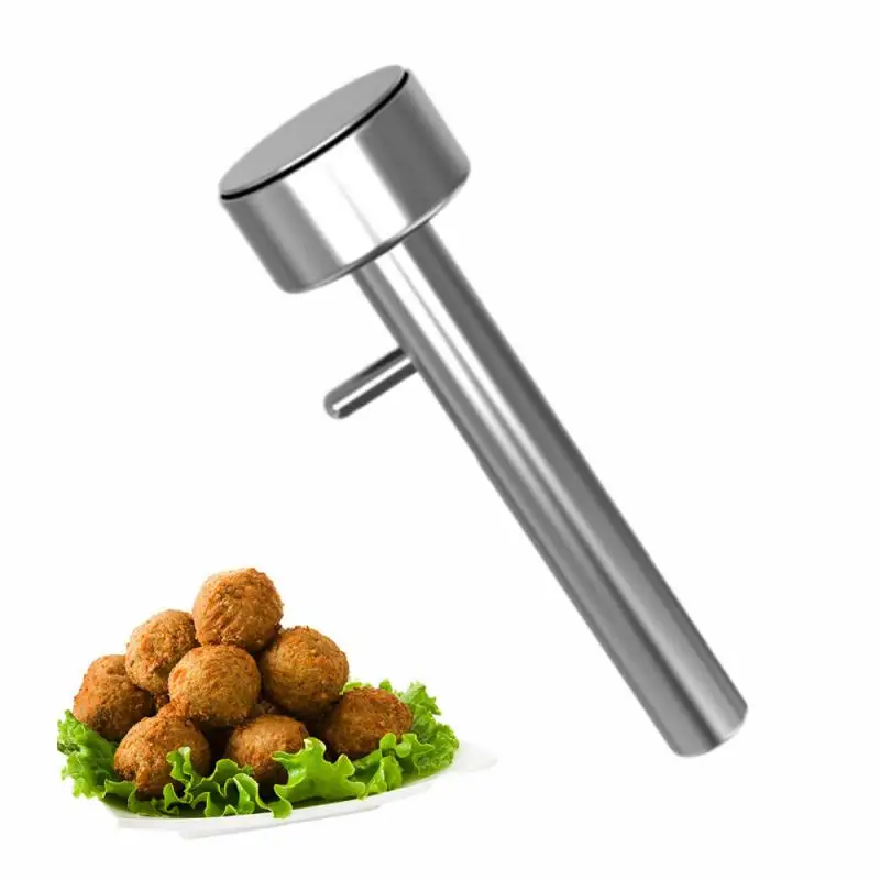 Meat Ball Maker Falafel Maker Scoop Kitchen Meat Pressing Gadgets Convenient Stuffed Meatball Maker Stainless Steel Falafel Meatball Machine Kitchen Accessories