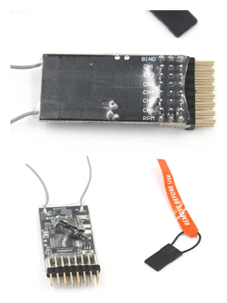 RM601 2.4G 6CH Receiver with PPM For s603 Spektrum DSM2 DSMX DX6i DX8 DX9 DX18 & JR DSX7 DSX9 Transmitter rc receiver