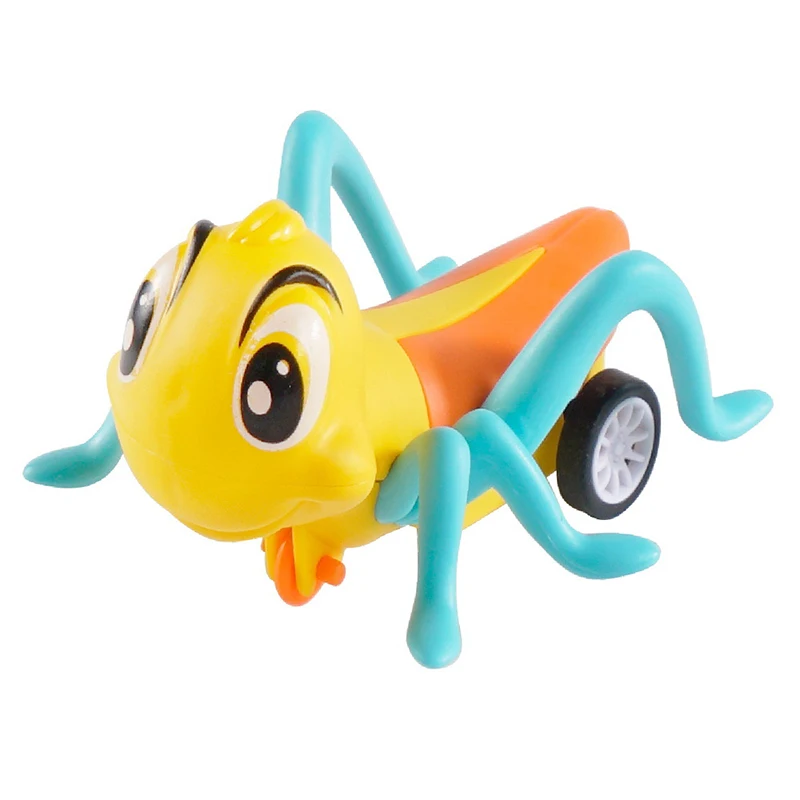Cartoon Insect Pull Back Toys Creative Simulation Grasshopper Pullback Car Toy Plastic Mini Children's Inertia Funny Toys