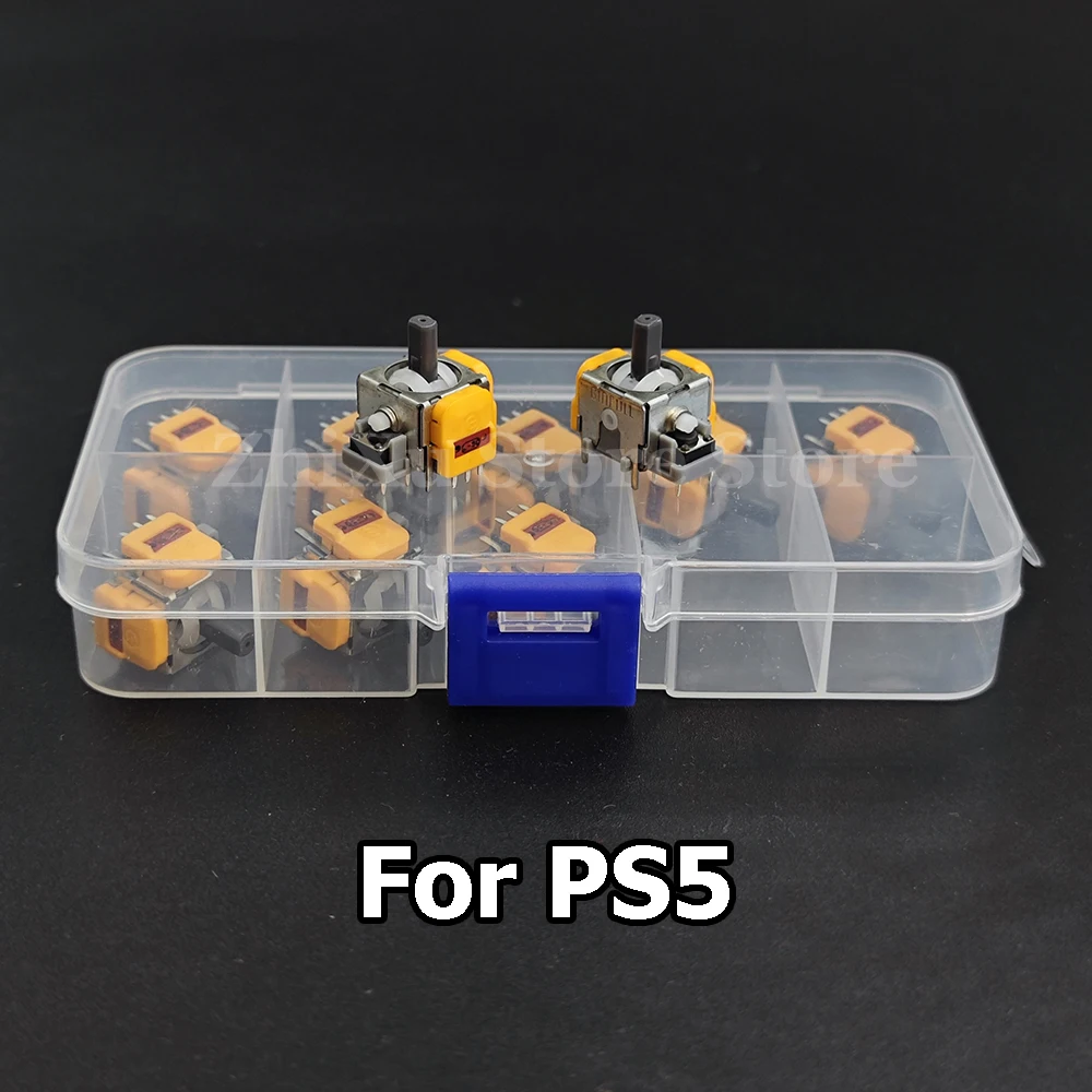 10Pcs with box 3D Hall Effect Durable Joystick Adjustable No Drift Thumb Stick Adjustable Compatible For PS4/PS5/XBox/Switch Pro - 3