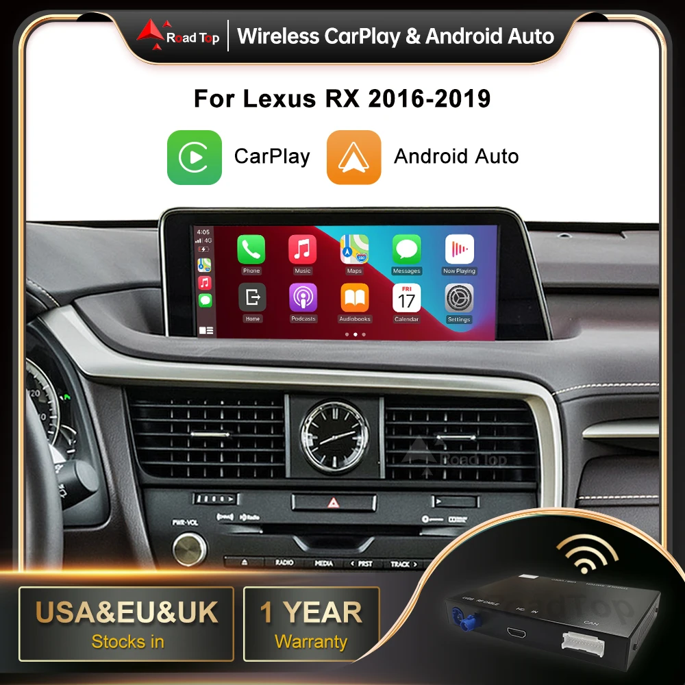 CarPlay inalámbrico para Lexus RX 2016-2019, con Android Auto Mirror Link AirPlay Car Play Funciones 1