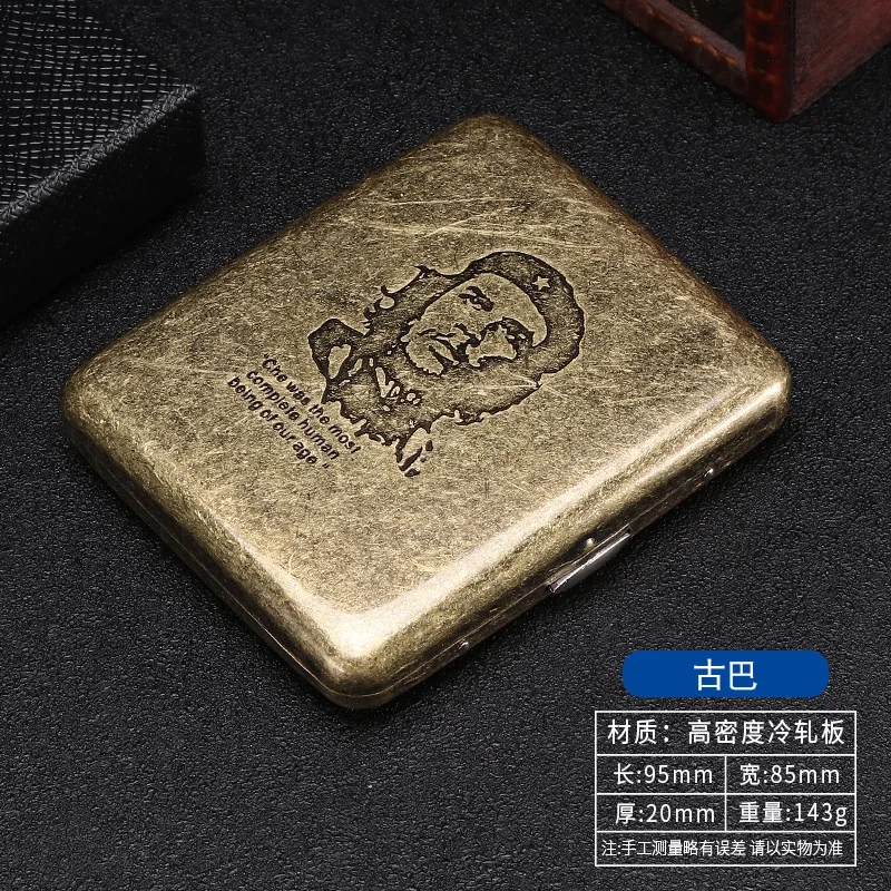 Vintage Metal Cigarette Case - Elegant Pocket Storage Holder & Smoking Accessory Gift