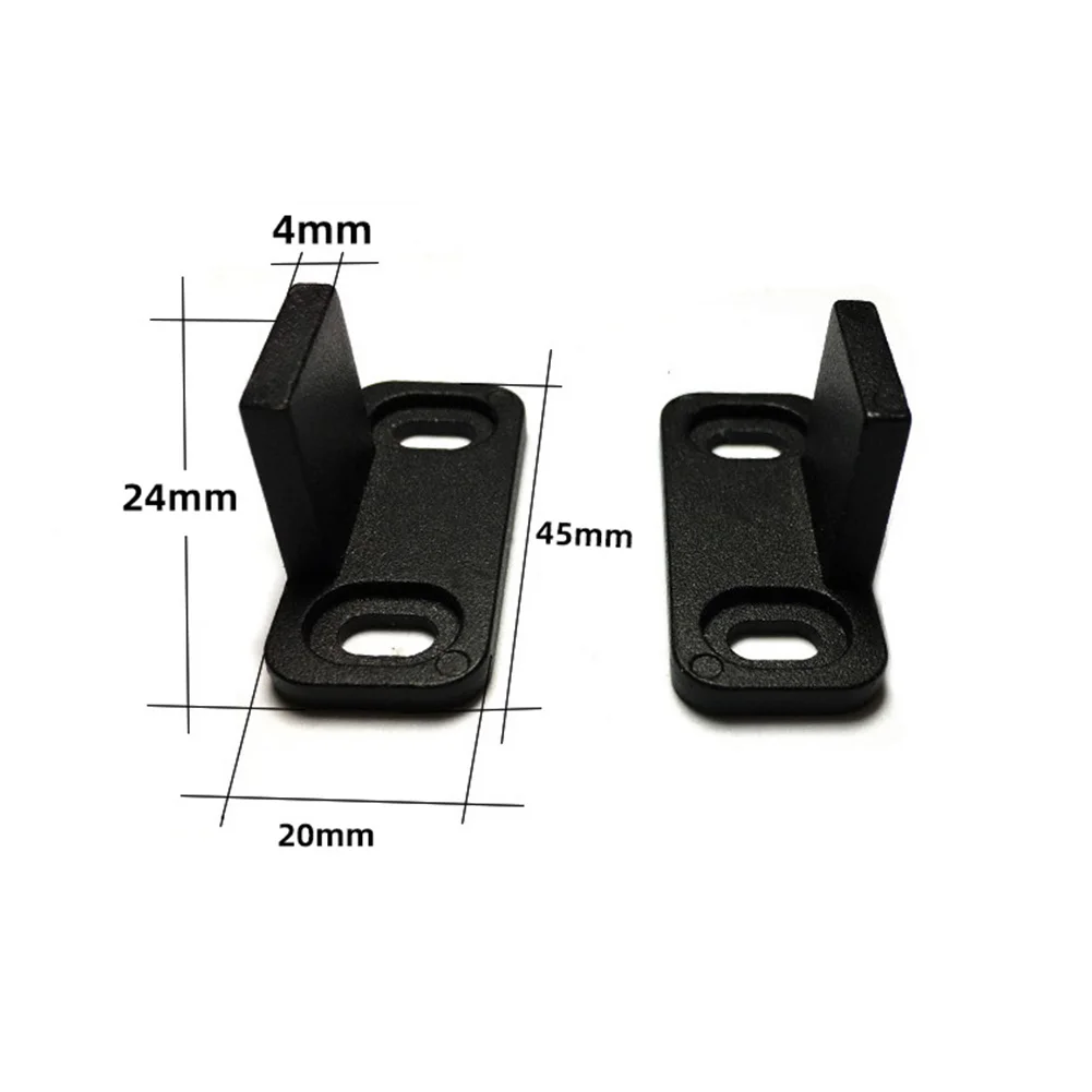 4PCS Sliding Door Slides Rails Barn Door Floor Guide Stay Roller For Sliding Barn Bottom Swing Stopper
