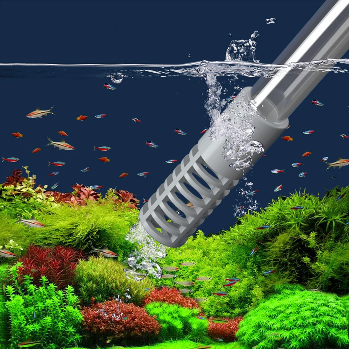 1PC-Aquarium Siphon Fish Tank Syphon Vacuum Cleaner Pump Semi-automatic Water Change Changer Gravel Water Filter Accessories