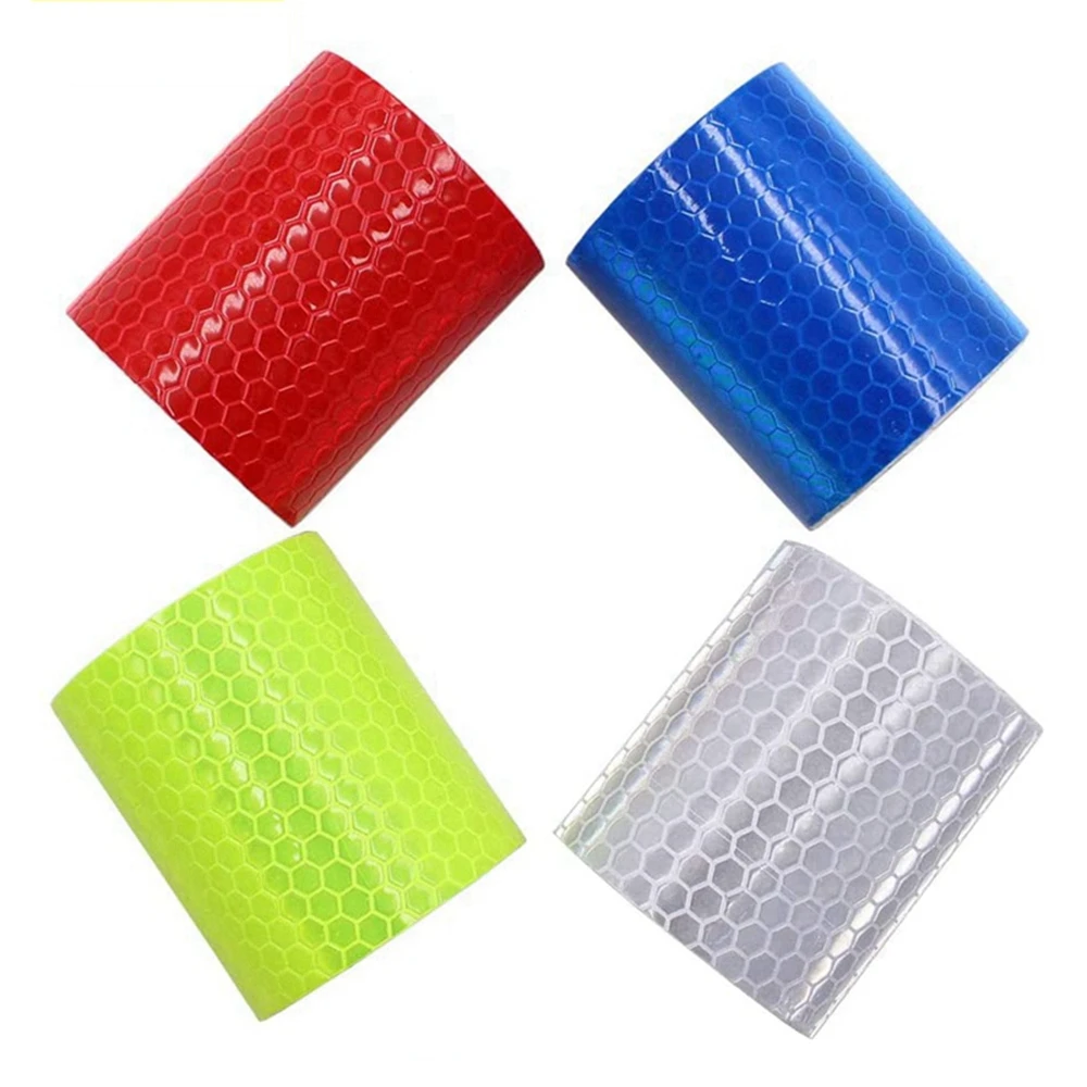 

5cm*300cm Car Reflective Tape Safety Warning Car Decoration Sticker Reflector Protective Tape Strip Film Auto Motorcycle Sticker