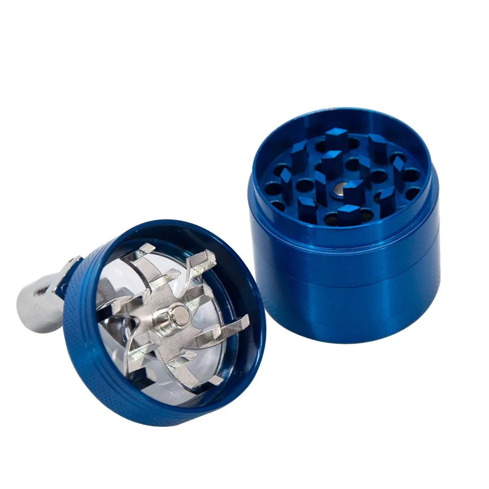 4-Layer Zinc Alloy 40mm Herbal Crusher Tobacco Grinder Smoke Manual Kitchen Herb Metal Layer Grinders Spice Mill Accessories 3