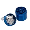 4-Layer Zinc Alloy 40mm Herbal Crusher Tobacco Grinder Smoke Manual Kitchen Herb Metal Layer Grinders Spice Mill Accessories 3
