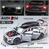 1:24 Audi RS6 Avant Station Wagon Alloy Car Model Diecast Metal Toy Car Model Simulation Sound and Light Kids Toys Gift C160 3