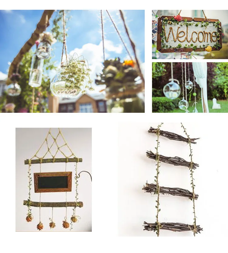 Tenlacum10M En Toile De Jute Ficelle Corde De Chanvre, 5mm En