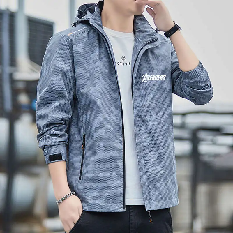 Automne nouveau manteau décontracté Rush manteau hommes printemps imperméable, crème solaire, coupe-vent manteau pour hommes_voghion.com