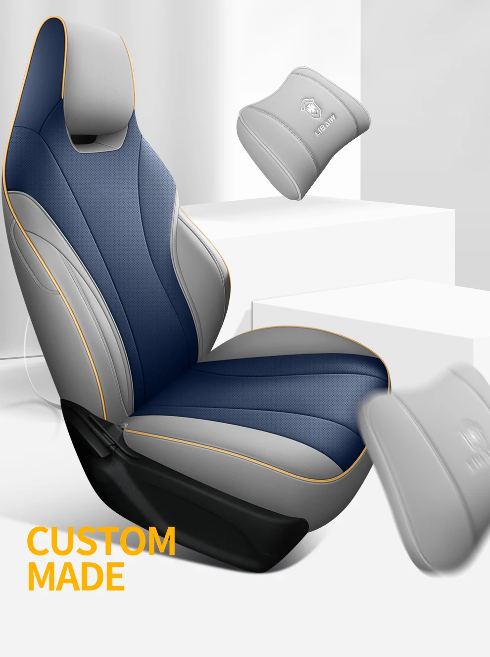 Custom Full Set Luxury Car Seat Covers For BYD Dolphin 2021 2022 2023 Auto Leather Interior Accessories Styling