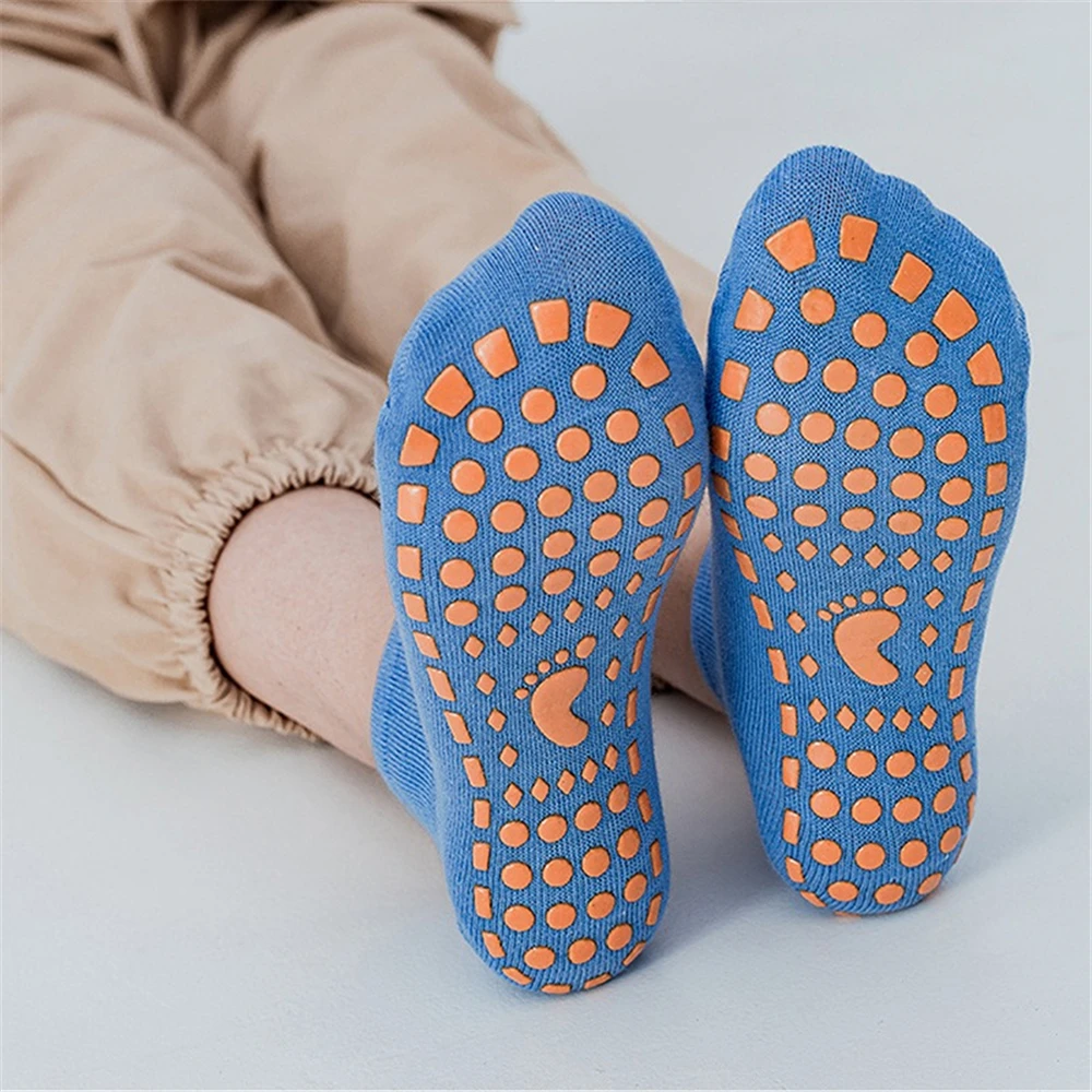 

Осенне-зимние весенне-летние дышащие Нескользящие дизайнерские носки для пола, домашние детские носки для малышей, хлопковые носки ярких цветов до щиколотки
