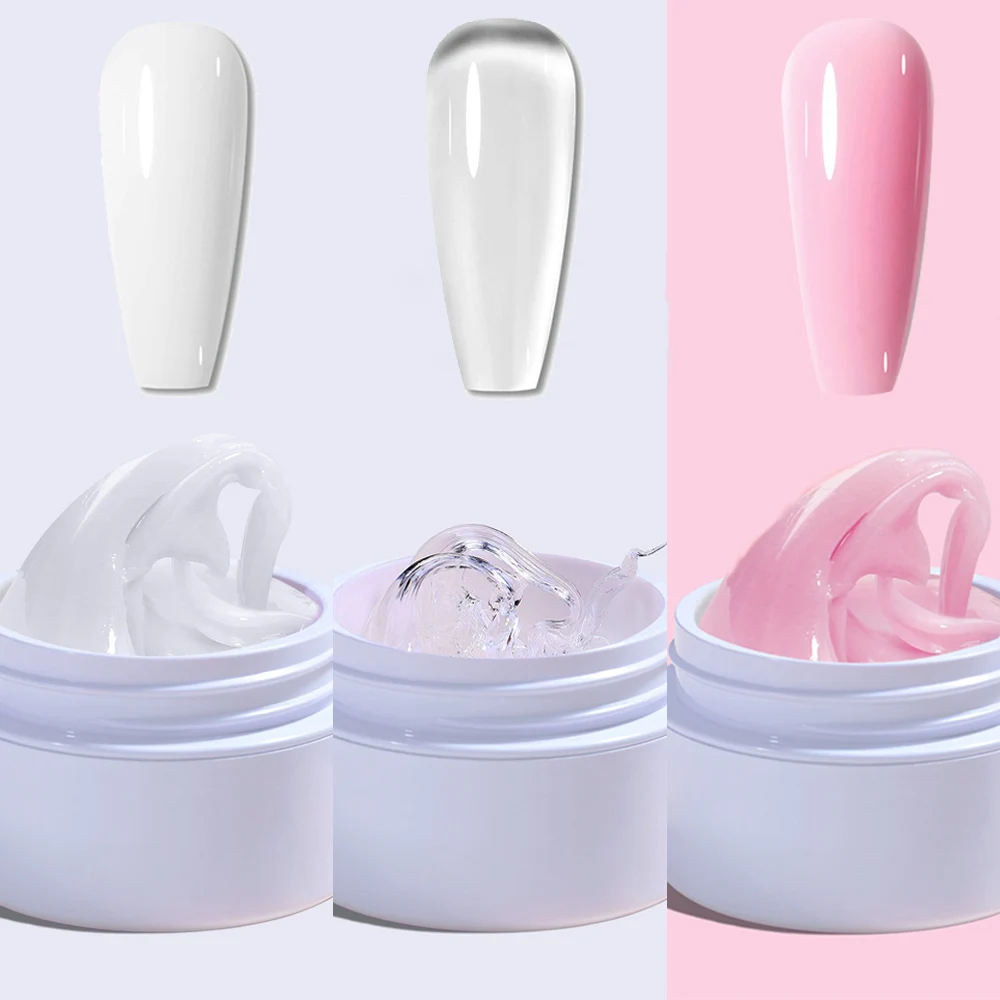 Minglee 15Ml Antiaderente Mano Poly Extension Gel Smalto Per Unghie Intaglio Fiore Nail Art Shaping Solid Acrilico Nail Gel Vernice