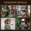 2568PCS Medieval Knight's Fortress Building Blocks Street View MOC Bricks Model Toys Sets Assembly Ornament Ideal Holiday Gifts
