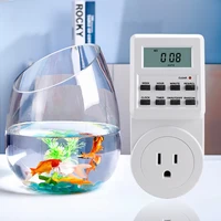 Electronic Digital Timer Switch 24 Hour Cyclic EU UK AU US Plug Kitchen Timer Outlet Programmable Timing Socket 220V 120V 2